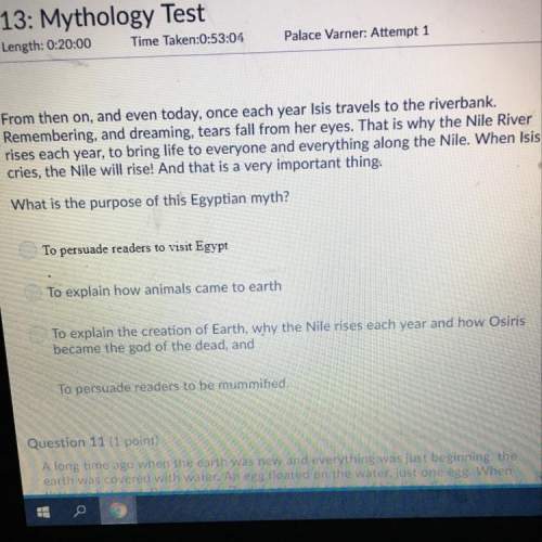 What is the purpose of this egyptian myth?