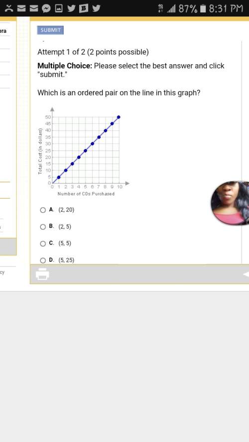 Which is an ordered pair on the line in this graph?