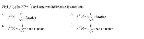 State whether it’s a function or not