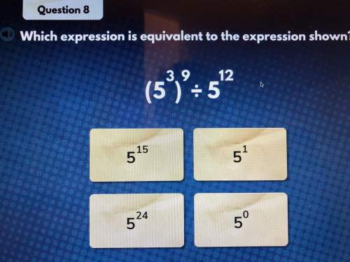 Which expression is equivalent to the expression shown?