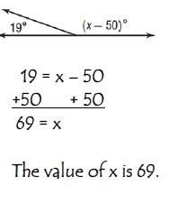 Aramp makes an angle of 19˚ with respect to the ground as shown below. what is the value of x?