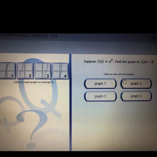 Suppose f(x) = x³ . find the graph of f(x) -5