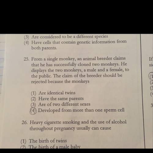 Why is 3 the correct answer to number 25 ? explain why and answer this asap