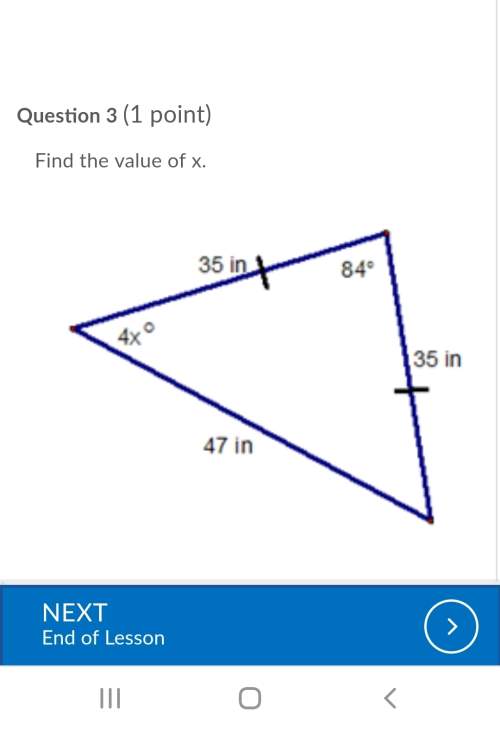 With some math ! 1.in △abc, m∠a=(4x+7)° and m∠b=(5x−3)°.what is m∠b? &lt;