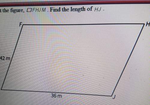 Look at the figure, fhjm. find the length of hj