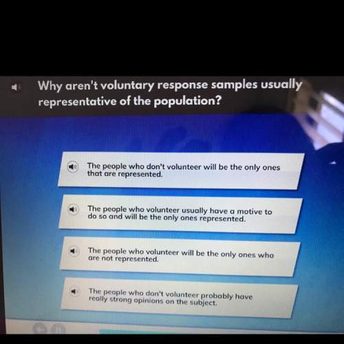 Why aren’t voluntary response samples usually representative of the population ?