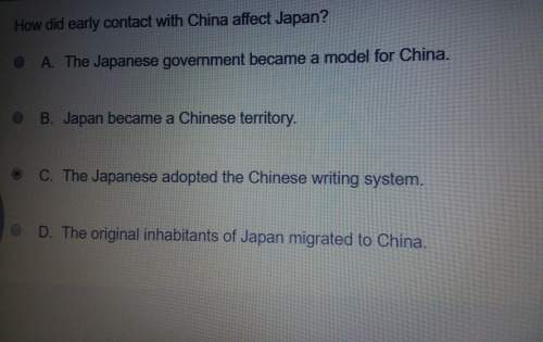 How did early contact with china effect japan?