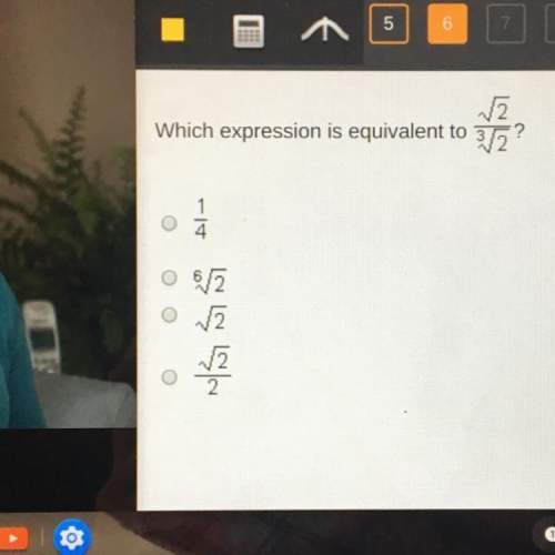 Which expression is equivalent to sqrt 2 / ^3 sqrt 2?