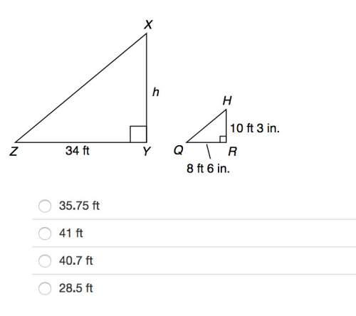 Atree is 10 ft 3 in. tall. to find the height of a tower, the shadow of the tree and the shadow of t