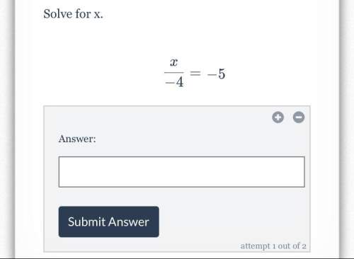 Quick ! solve for x no explanation needed