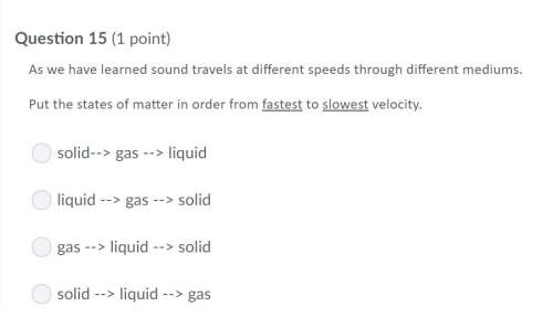 Correct answer only !  as we have learned sound travels at different speeds through diff