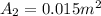 A_2=0.015 m^2