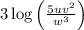 3\log \left ( \frac{5uv^2}{w^3} \right )
