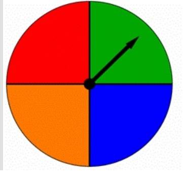 You roll a 6-sided number cube and spin the spinner that are pictured below. what is the probability