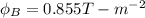 \phi _{B} =0.855 T-m^{-2}