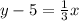 y-5=\frac{1}{3}x