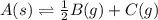 A(s)\rightleftharpoons \frac{1}{2}B(g)+C(g)