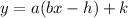 y=a(bx-h)+k