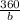 \frac{360}{b}