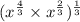 (x^{\frac{4}{3}}\times x^{\frac{2}{3}})^{\frac{1}{3}}