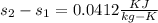 s_2-s_1=0.0412\frac{KJ}{kg-K}