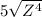 5 \sqrt{Z ^{4} }