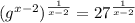 (g^{x-2})^{\frac{1}{x-2}}=27^{\frac{1}{x-2}}