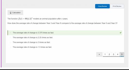 :) brainlest and  will be giventhe function f(x)=60(1.5)x models an animal population after x years.