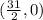 (\frac{31}{2},0)