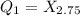 Q_1=X_{2.75}