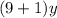 (9+1)y