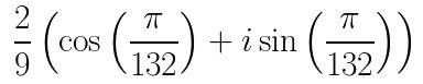 Find the quotient of the complex numbers