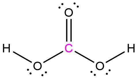 Draw the best lewis structure for h 2 ​ co 3 ​ and calculate the formal charge on carbon.