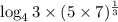 \log_43\times (5\times7)^{\frac{1}{3}}