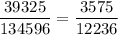 \dfrac{39325}{134596}=\dfrac{3575}{12236}