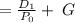 =\frac{D_{1}}{P_{0}}+\:G