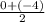 \frac{0 + (-4)}{2}