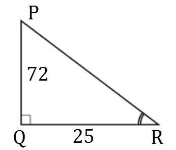 Find the measure of angle r to the nearest tenth. a. 63.8 degrees b. 67.2 degrees c. 70.9 degrees d.