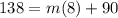 138=m(8)+90