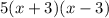 5(x+3)(x-3)