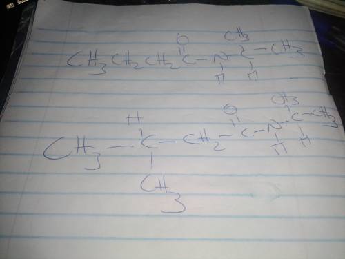 Draw the amide formed when isopropylamine (ch3ch(ch3)nh2) is heated with each carboxylic acid.