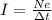 I= \frac{Ne}{\Delta t}