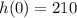 h(0)=210