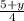 \frac{5+y}{4}