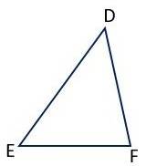 Geometry need  asap will assign !  11. in triangle def, md = 43 degrees, me = 62 degrees, and ef = 2