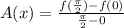 A(x) = \frac{f(\frac{\pi}{2})-f(0)}{\frac{\pi}{2}-0}