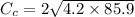 C_c=2\sqrt {4.2\times 85.9}