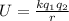 U = \frac{kq_1q_2}{r}