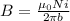 B = \frac{\mu_0 N i}{2\pi b}