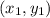 \left( {{x_1},{y_1}}\right)